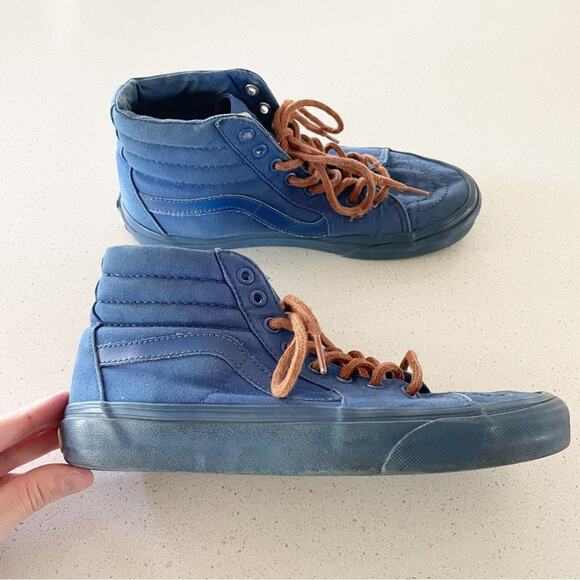 Vans Blue Lace Up Sneaker Men 7 and Women 8.5 - Picture 6 of 10